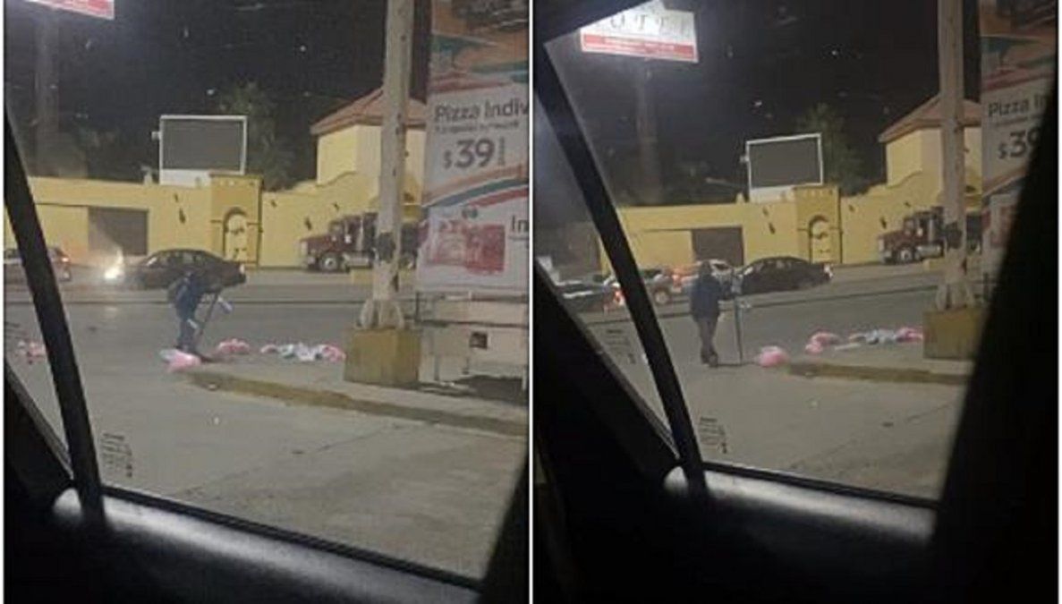 Video viral: vendedor ambulante tiró sus algodones de azúcar al piso porque nadie le compró.