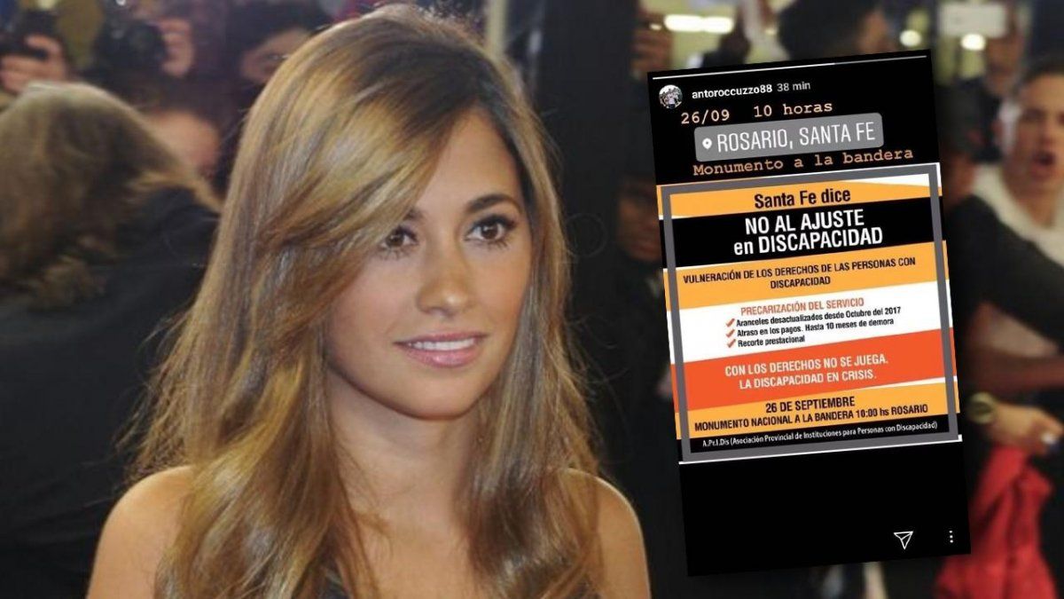 Antonela Rocuzzo dice “No al ajuste”