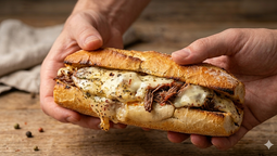 altText(Sándwich de carne desmenuzada y queso: la receta de GastonGBG y el secreto de rotisería que es furor)}