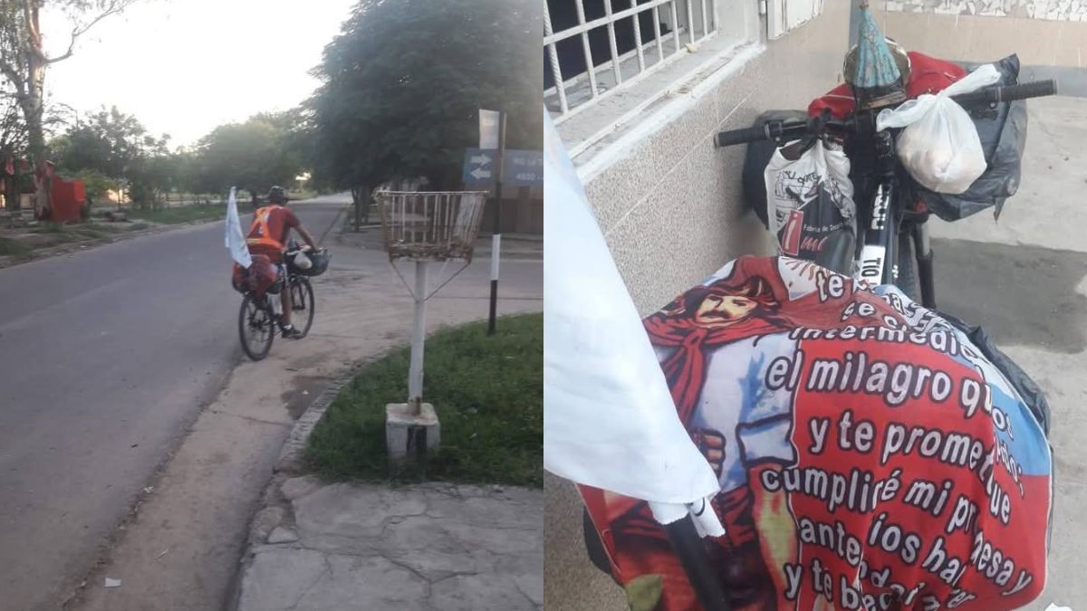 El tío Juancho, fanático de Central Córdoba, partió en bicicleta rumbo a Santa Fe. El tío Juancho, fanático de Central Córdoba, partió en bicicleta rumbo a Santa Fe.