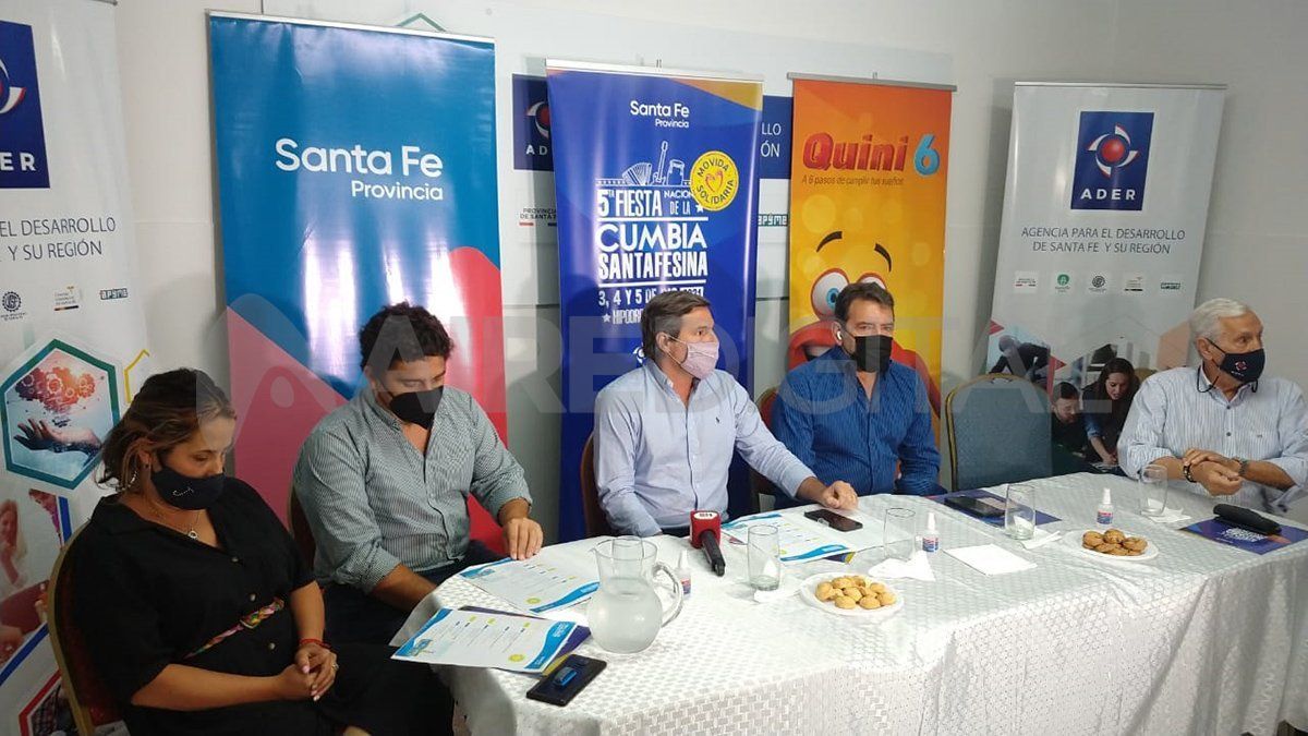 Presentación de la movida solidaria de ADER este lunes.