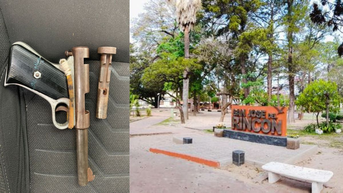 Personal policial secuestró el arma de fuego y dio intervención al Área de la Niñez.