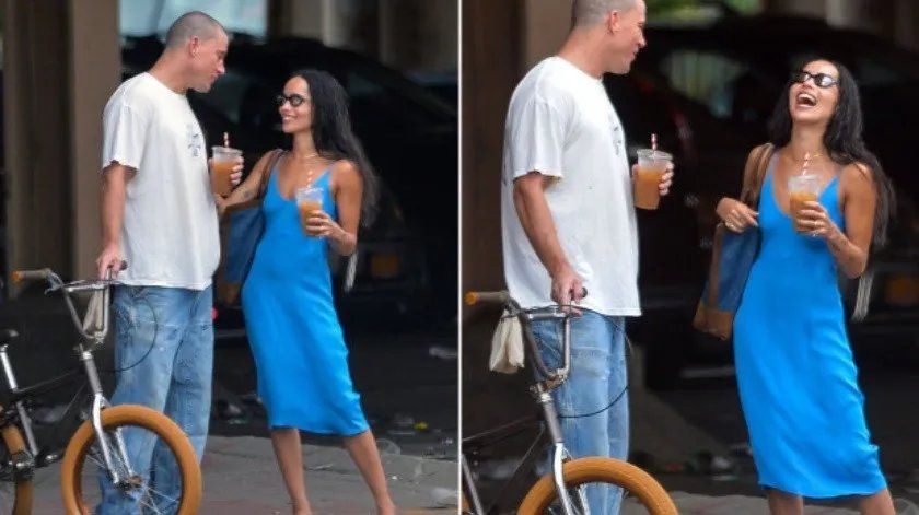 Channing Tatum y Zoë Kravitz en las calles de Nueva York.