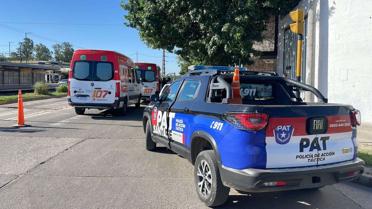 El choque se dio en Avenida Blas Parera y Lavaisse.