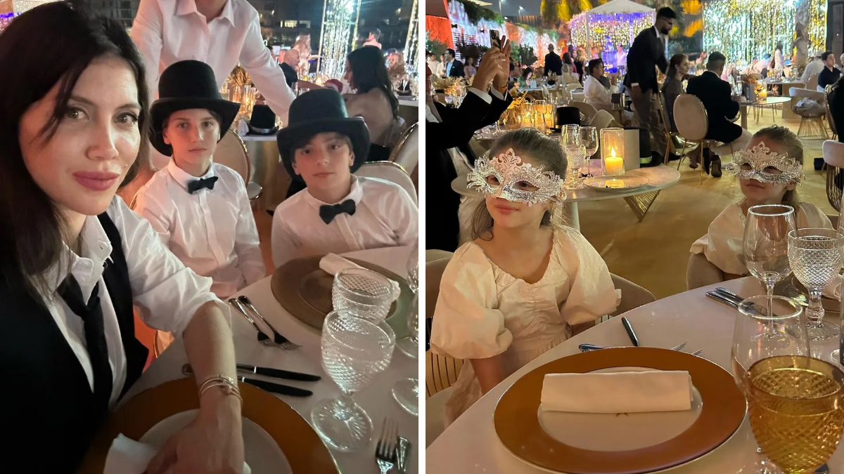 Wanda Nara festejó Año Nuevo junto a toda su familia en una lujosa cena. Wanda Nara festejó Año Nuevo junto a toda su familia en una lujosa cena.