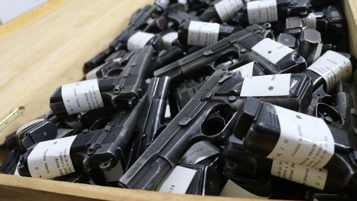 Más del 80% de las armas secuestradas en el departamento La Capital en los primeros cinco meses de 2025 corresponden a la ciudad de Santa Fe. (Imagen Ilustrativa)