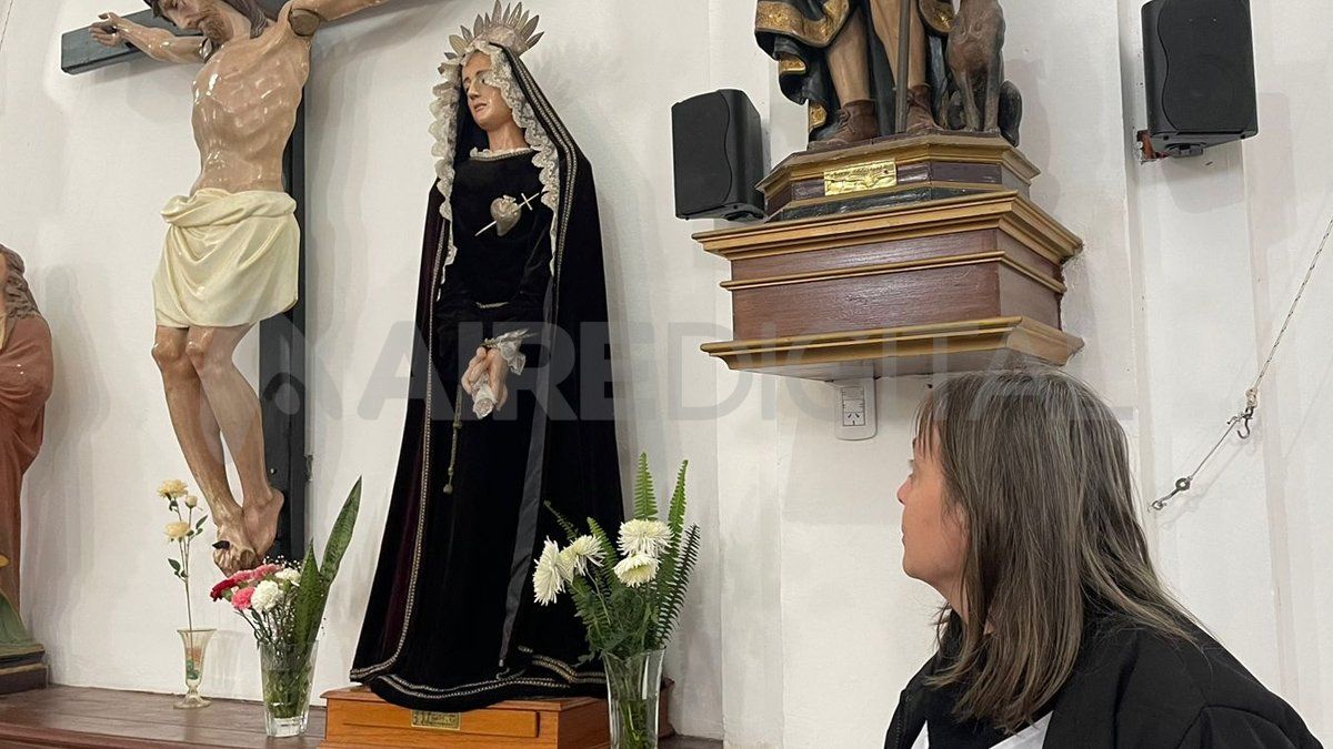 Liliana es una de las mujeres que estuvo presente en los dos momentos en que la Virgen lloró en Coronda.