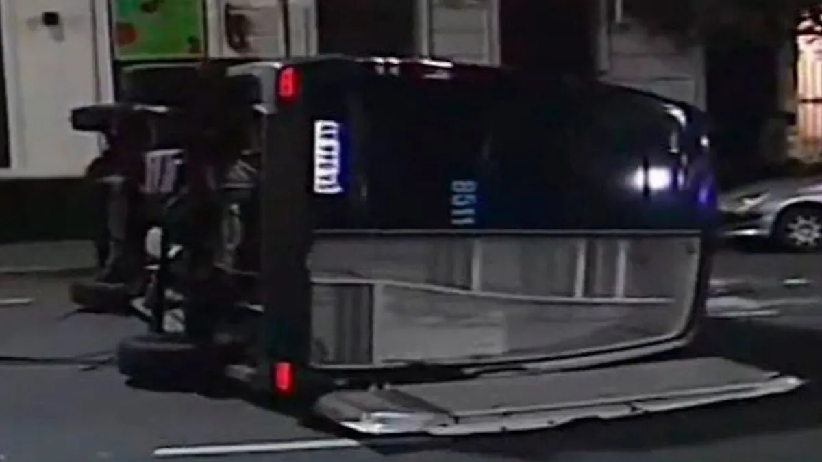 El accidente fue en Parque Patricios durante la madrugada