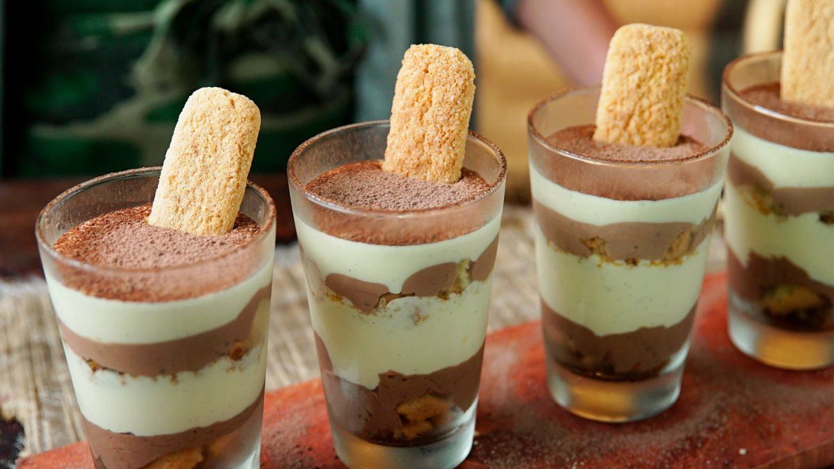 Tiramisú en vasitos