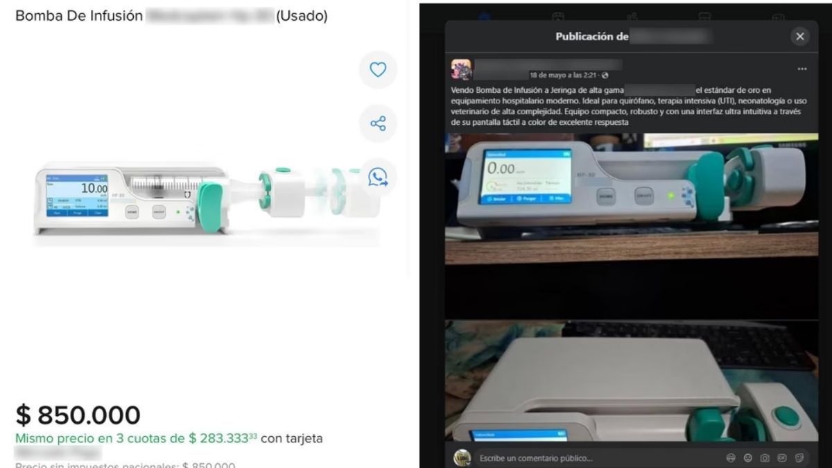 El equipo fue recuperado durante un operativo realizado en las inmediaciones del hospital. El equipo fue recuperado durante un operativo realizado en las inmediaciones del hospital.