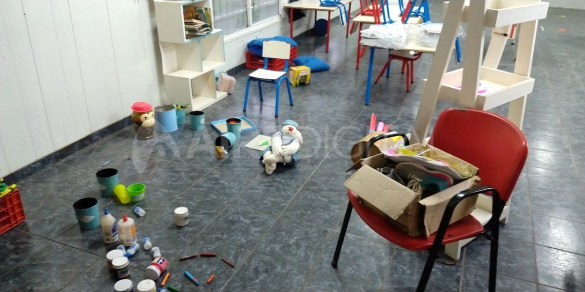 Robo y destrozos en el jardín de Los Sin Techo en barrio La Ranita