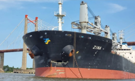 Así fue el impactante choque de un barco contra el Puente Zárate-Brazo Largo Así fue el impactante choque de un barco contra el Puente Zárate-Brazo Largo