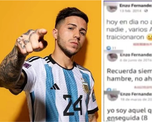 La confesión de Enzo Fernández cuando le preguntaron por sus posteos de Facebook cuando era un pibe. La confesión de Enzo Fernández cuando le preguntaron por sus posteos de Facebook cuando era un pibe.