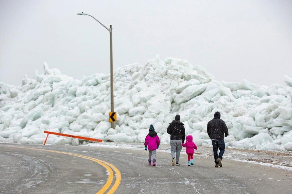 El increíble tsunami de hielo que sorprendió a Estados Unidos y Canadá