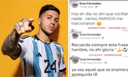 La confesión de Enzo Fernández cuando le preguntaron por sus posteos de Facebook cuando era un pibe. La confesión de Enzo Fernández cuando le preguntaron por sus posteos de Facebook cuando era un pibe.