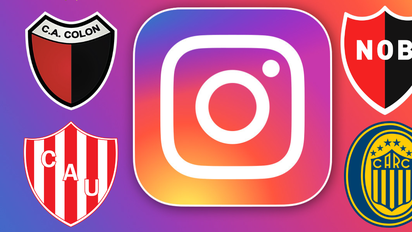 Los clubes de Santa Fe más populares en Instagram: Colón, Unión, Newell's y Rosario Central los más grandes