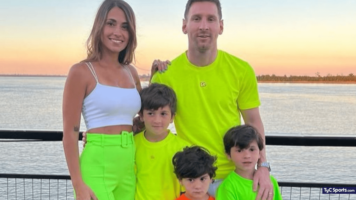 Messi fue almorzar con su familia y subió una foto a Instagram con un error garrafal