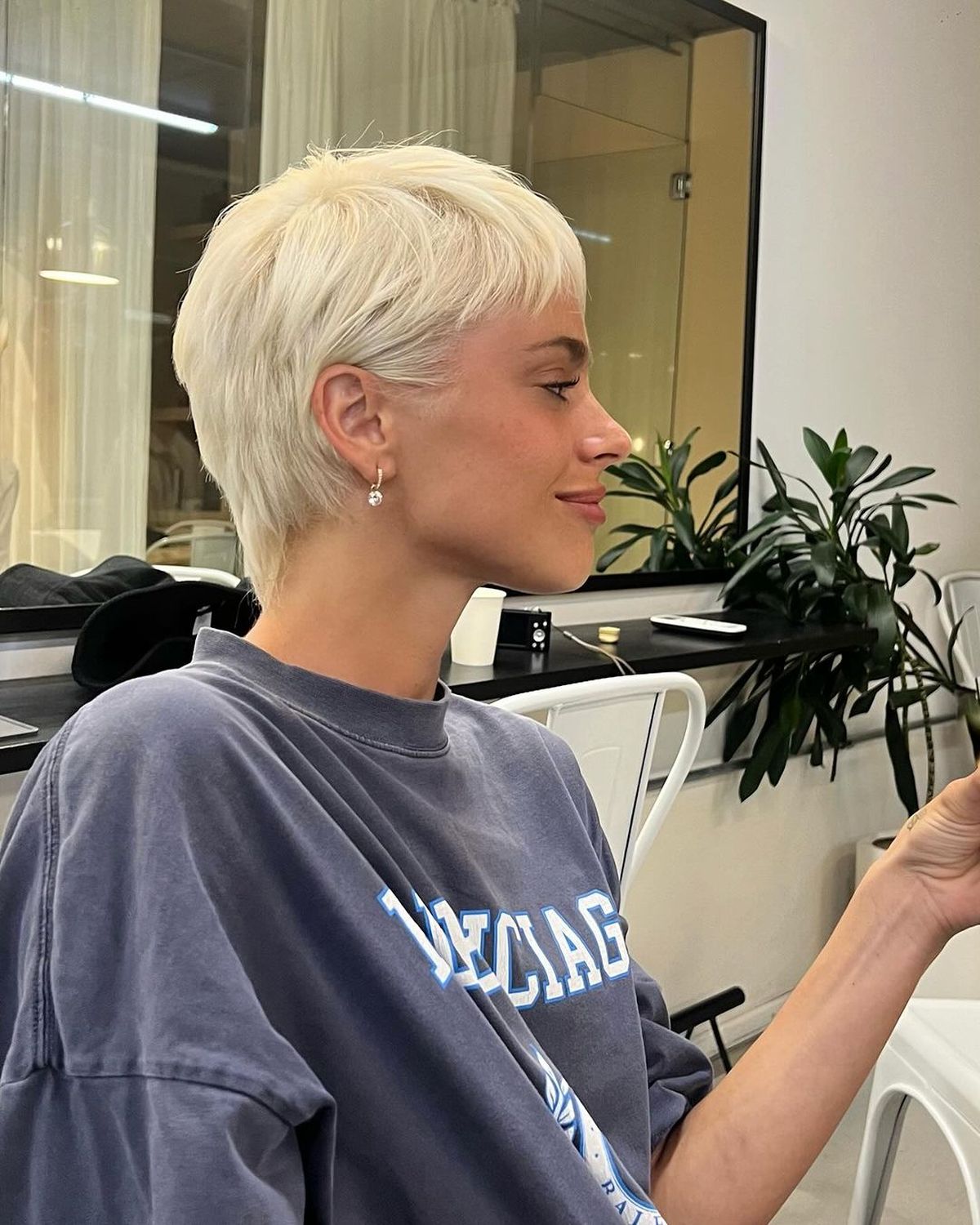 Tini Stoessel llevará el rubio bien corto. Tini Stoessel llevará el rubio bien corto.