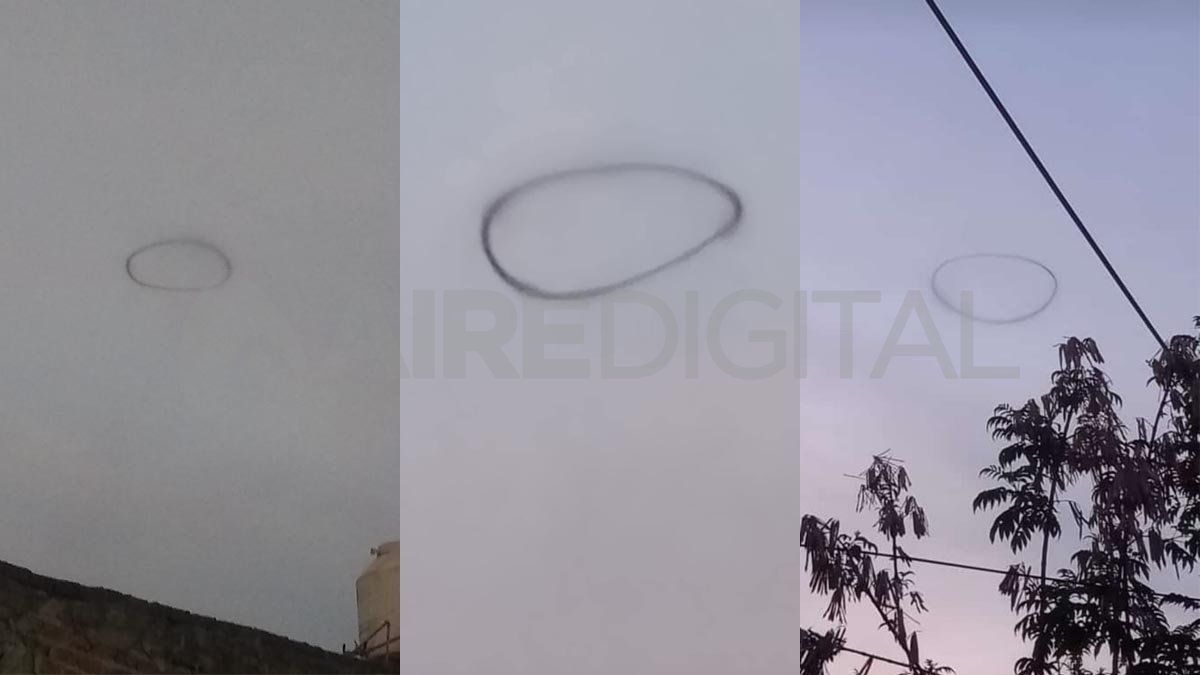 La explosión del dispositivo generó la alarma entre los vecinos que pudieron observar una especie de aureola negra en el cielo.