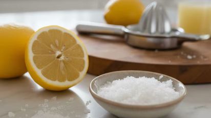 El truco casero con limón y sal que arrasa con la grasa pegada en la cocina