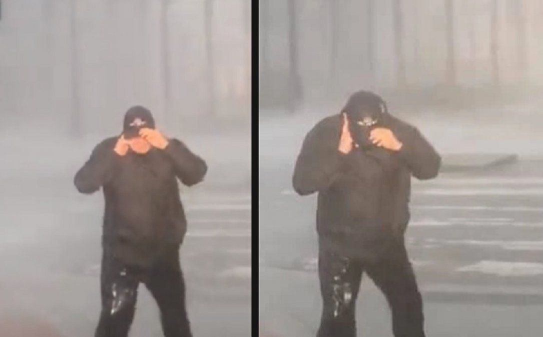 Video viral: huracán Ida casi se lleva a un periodista en plena transmisión en vivo.