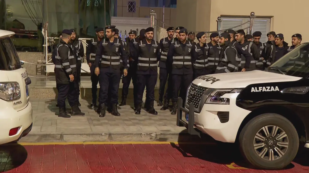 Hinchas argentinos marcharon en Qatar.