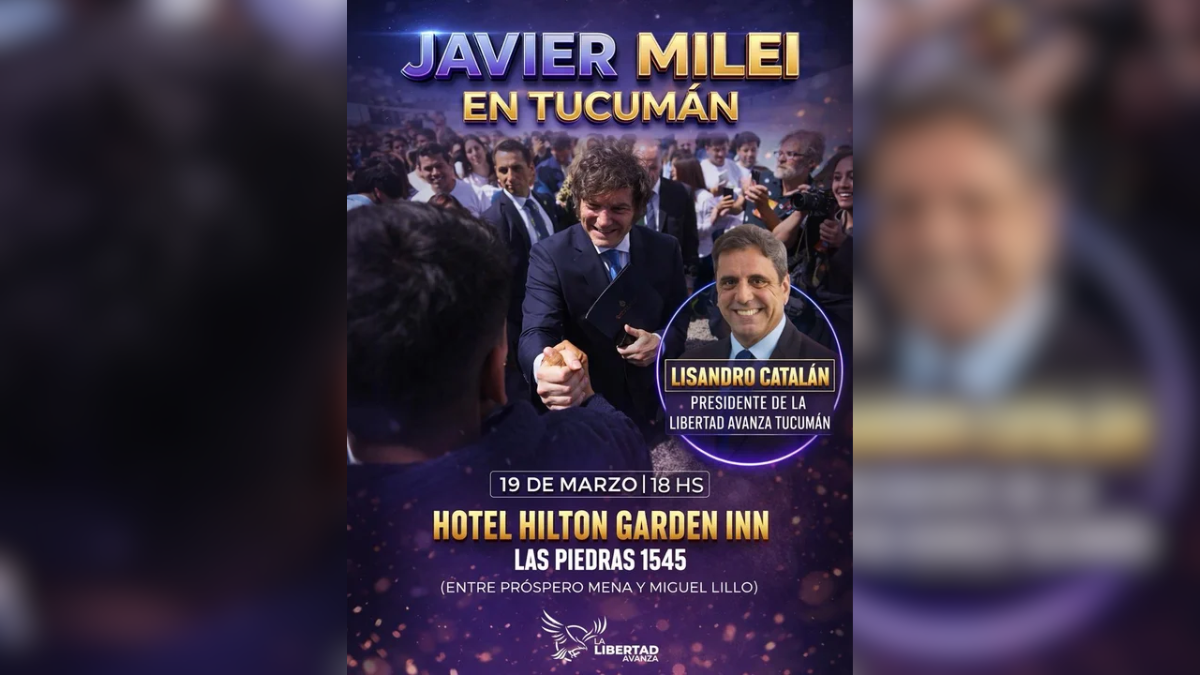 Milei desembarca en Tucumán para participar del Foro Económico del NOA Milei desembarca en Tucumán para participar del Foro Económico del NOA