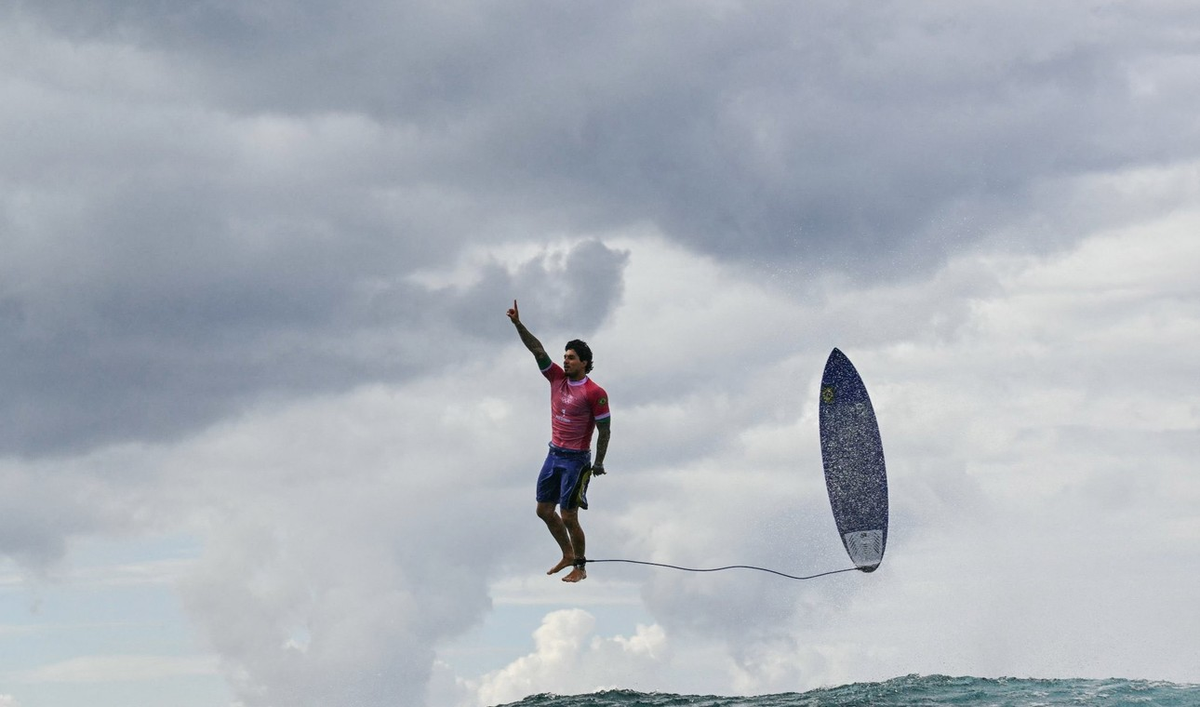 La foto de Gabriel Medina en los Juegos Olímpicos que dio la vuelta al mundo. La foto de Gabriel Medina en los Juegos Olímpicos que dio la vuelta al mundo.