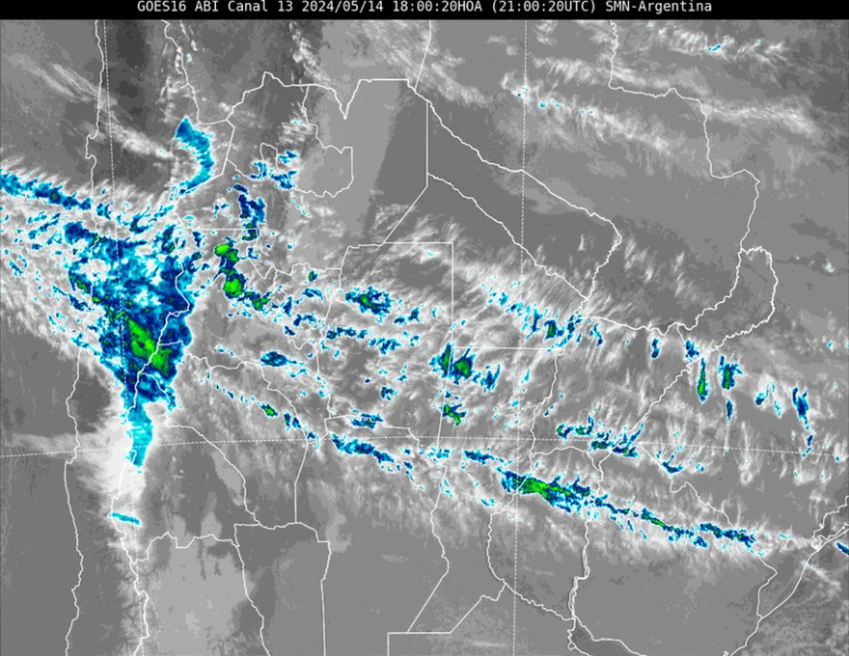 La imagen satelital indica que, en Santa Fe y alrededores, habrá mucha nubosidad. La imagen satelital indica que, en Santa Fe y alrededores, habrá mucha nubosidad.