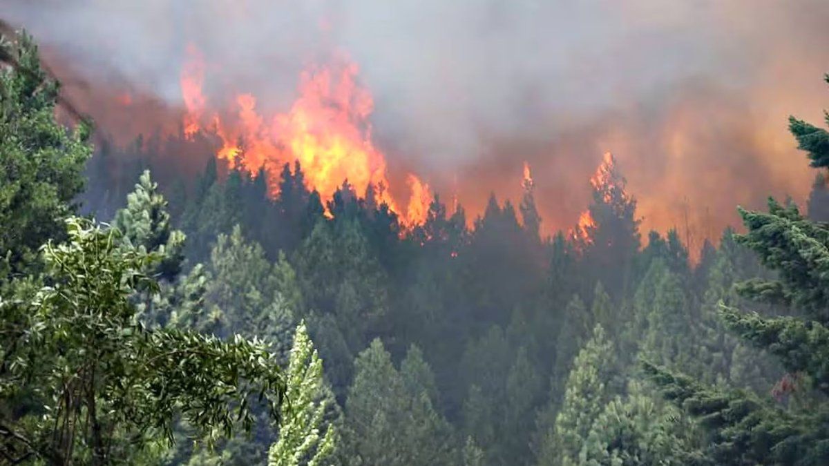 Incendio en Epuyén.