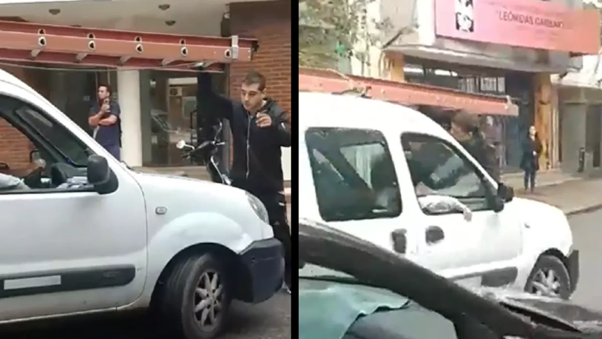 Tras una discusión de tránsito, un conductor le pegó en la cabeza a un taxista, en Rosario.