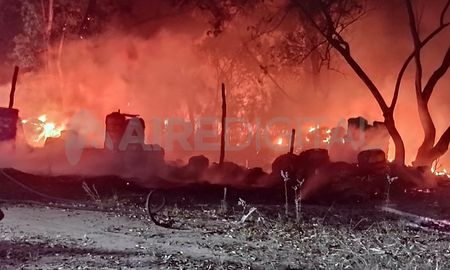 El incendio en el ACSF ocurrió en la parte central del predio, detrás de la pista de karting.&nbsp;