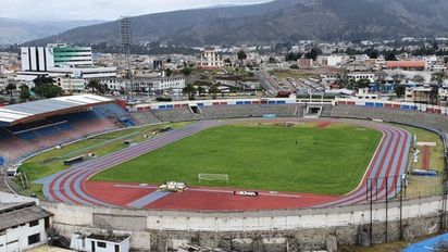 Así está el Estadio Olímpico de Riobamba previo al partido entre Unión y Mushuc Runa