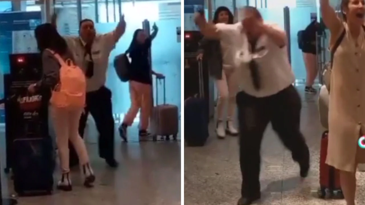 Un empleado de un aeropuerto gritó el gol de Argentina frente a Polonia y se hizo viral