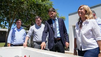 Pullaro inauguró el sistema de provisión de agua potable para Empalme San Carlos