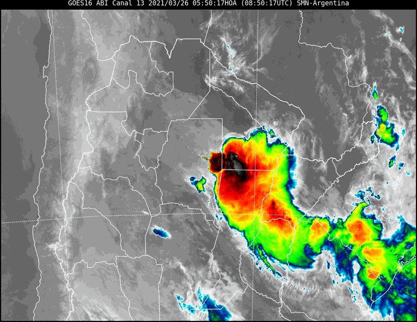 Imágenes satelitales. SMN.