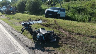 Grave accidente en Autovía 19: una moto y una camioneta chocaron y hay una víctima fatal
