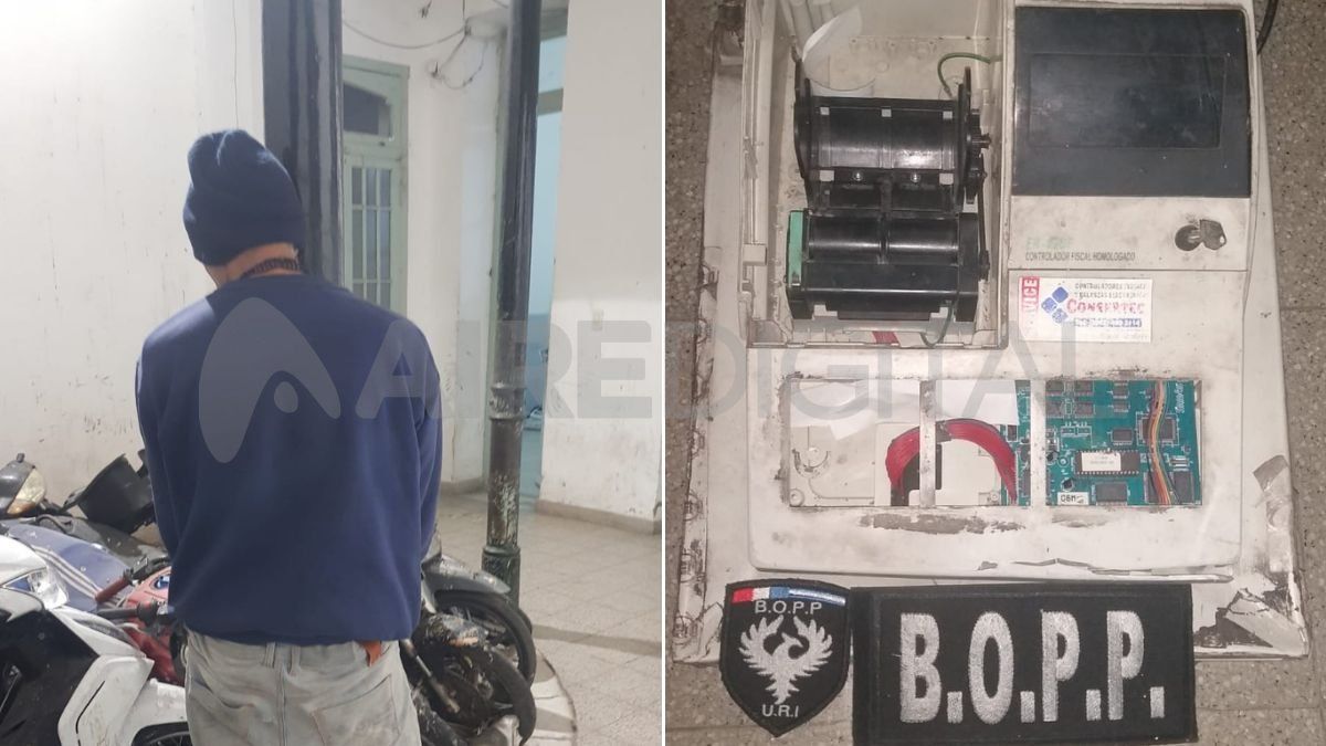 Gracias a las cámaras de monitoreo detuvieron a un ladrón que robó en una tradicional parrilla