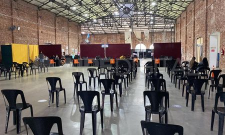 Así está este miércoles el vacunatorio contra el covid-19 de La Redonda en su último día de funcionamiento. Así está este miércoles el vacunatorio contra el covid-19 de La Redonda en su último día de funcionamiento.