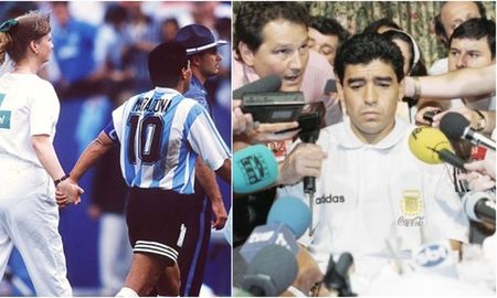 En el Mundial de Estados Unidos 1994, un doping por Efedrina alejaría a Diego de la Competencia. En el Mundial de Estados Unidos 1994, un doping por Efedrina alejaría a Diego de la Competencia.