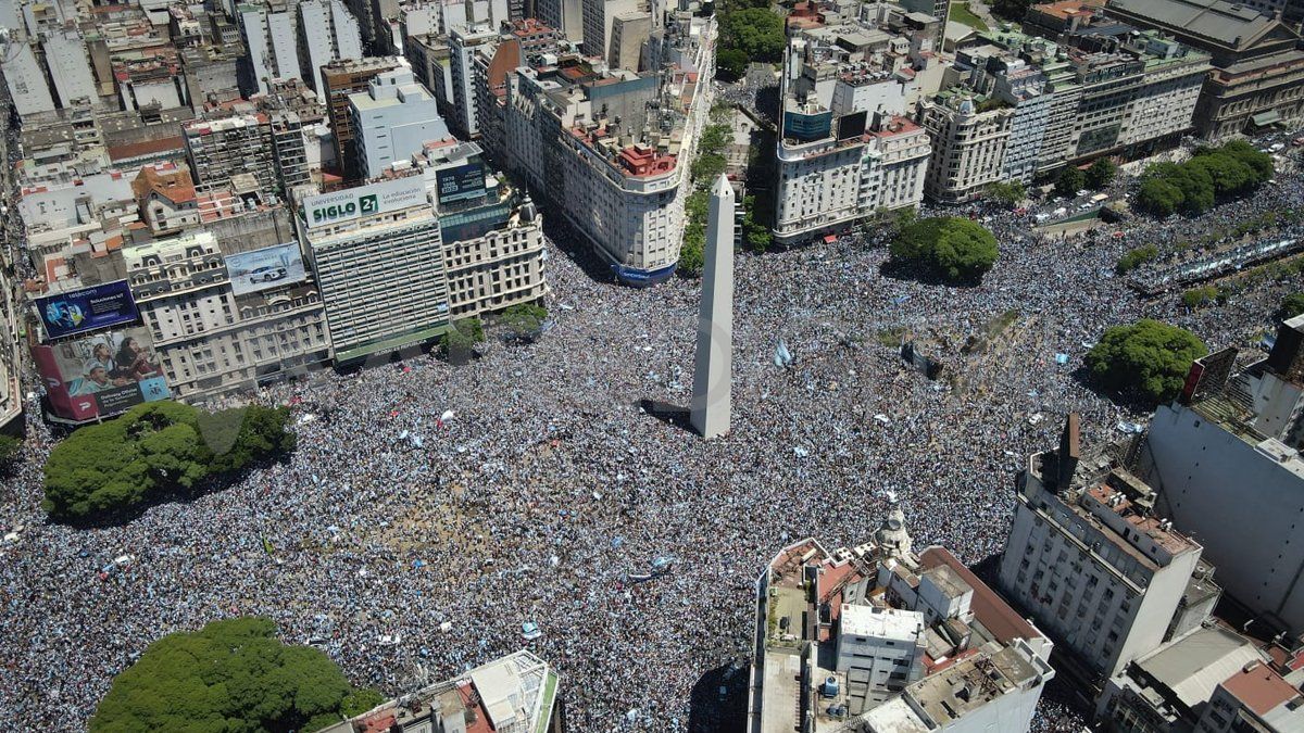 Argentina campeón: las mejores fotos de los festejos en Buenos Aires