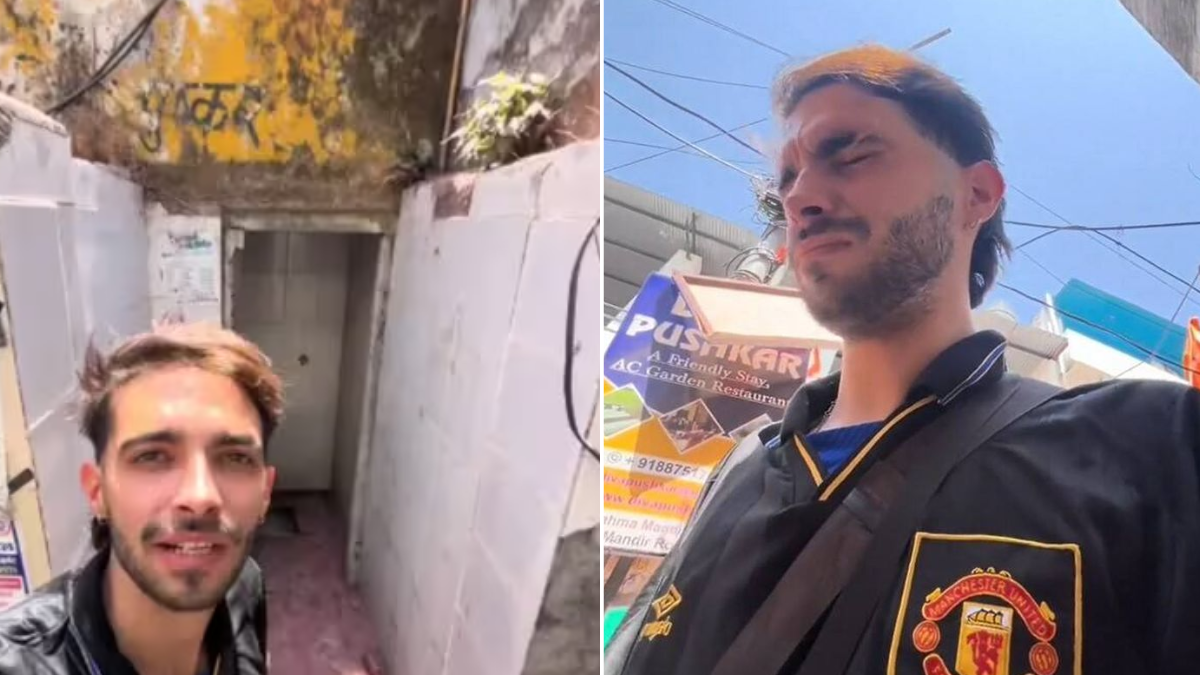 Un tiktoker enseñó un baño público de la India y dejó a todos sin palabras