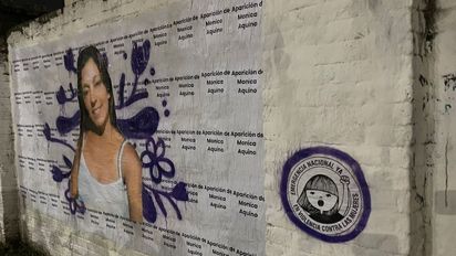 Pintaron un mural a dos años de la desaparición de Mónica Aquino: 