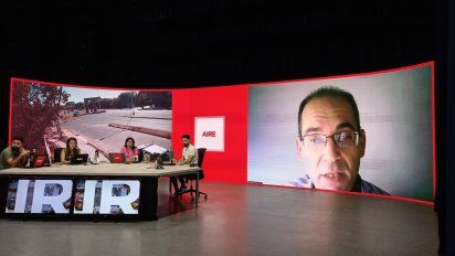 Santiago Dumoulin, director del Samco, en la entrevista con AIRE en el programa Ahora Vengo.