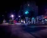 El Boulevard Gálvez,normalmente muy transitado un viernes de fin de mes, lucía desierto durante lacuarentena. El Boulevard Gálvez,normalmente muy transitado un viernes de fin de mes, lucía desierto durante lacuarentena.