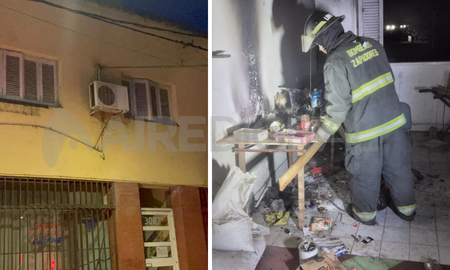 Ciudad de Santa Fe; incendio y un hombre descompensado Ciudad de Santa Fe; incendio y un hombre descompensado