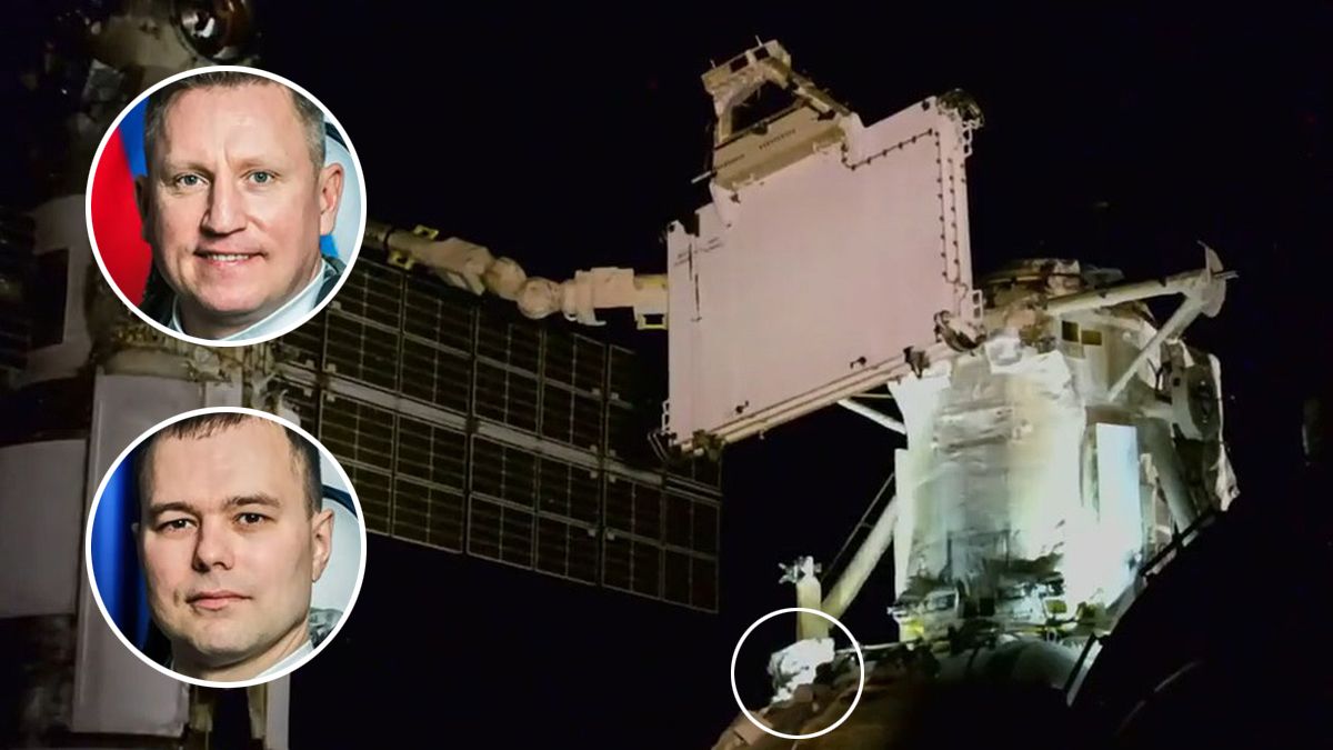Dos astronautas rusos estaban realizando una misión afuera de la estación espacial