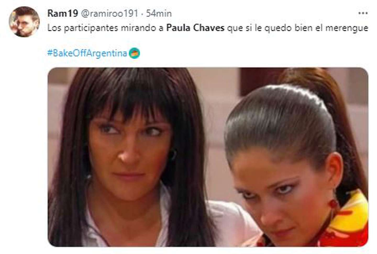 Los memes m&aacute;s divertidos despu&eacute;s del desaf&iacute;o que gan&oacute; Paula Chaves en "Bake Off Argentina".&nbsp;