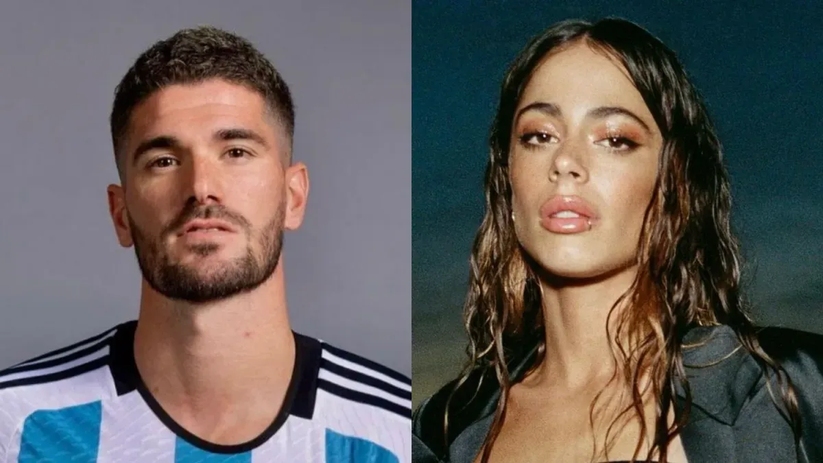 Tini Stoessel llegó a Qatar para alentar a Rodrigo de Paul frente a México.
