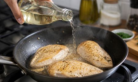 Por qué recomiendan agregar vinagre al cocinar pechuga de pollo. Por qué recomiendan agregar vinagre al cocinar pechuga de pollo.